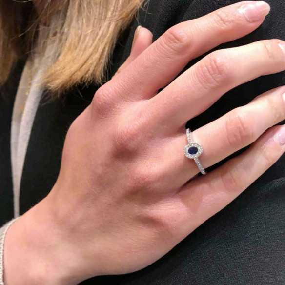 Anillo Diamond Colour - Anillos de Zafiro