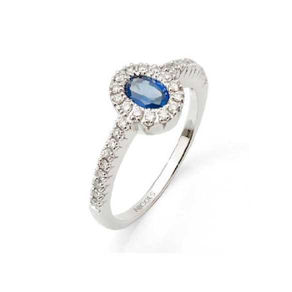 Diamantfarbenring - Saphiringe
