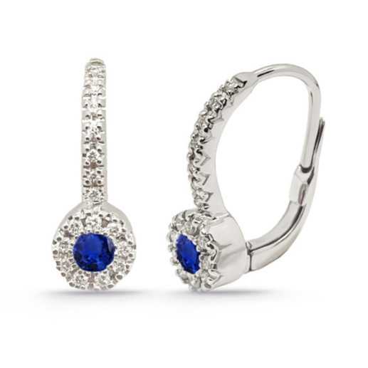 Pendientes Diamond Colour - Boucles d'oreilles saphir