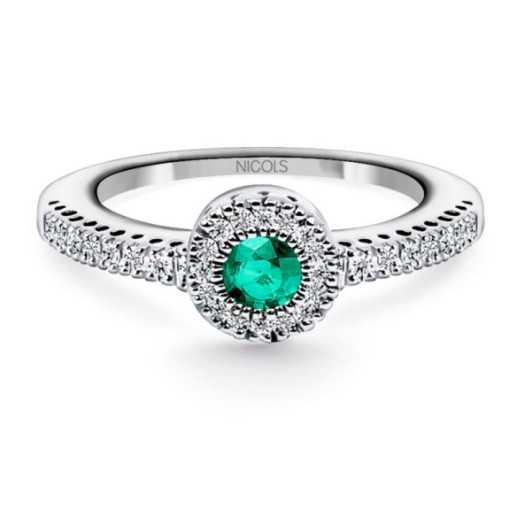 Smaragdring und Diamantfarbe - Smaragdringe