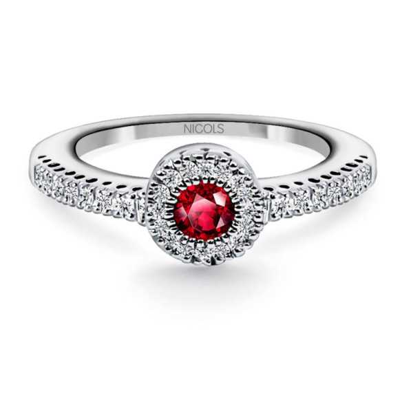 Ruby Ring Love Color - Ruby Rings
