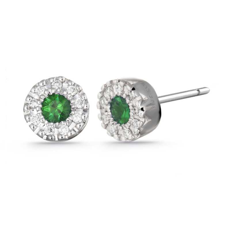 Emerald earrings Dormilona COLOR DIAMOND - Emerald Earrings