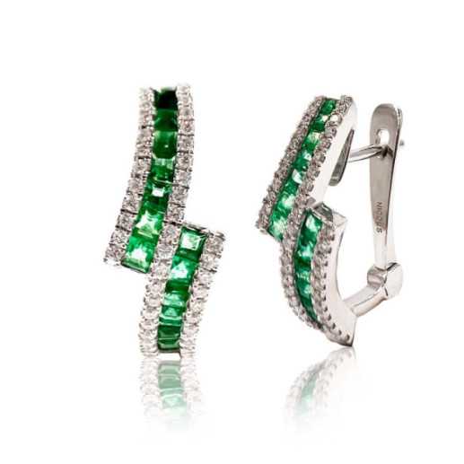 Pendientes Diamond Colour - Pendientes de Esmeraldas