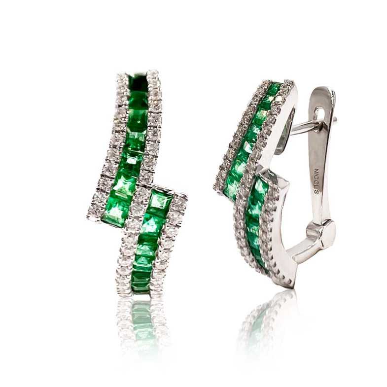 Pendientes Diamond Colour - Pendientes de Esmeraldas