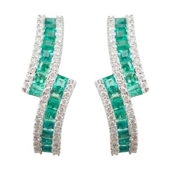 Pendientes Diamond Colour - Pendientes de Esmeraldas