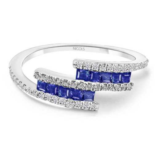 Ring Saphir und Diamanten Amelia 0.35 - Saphiringe