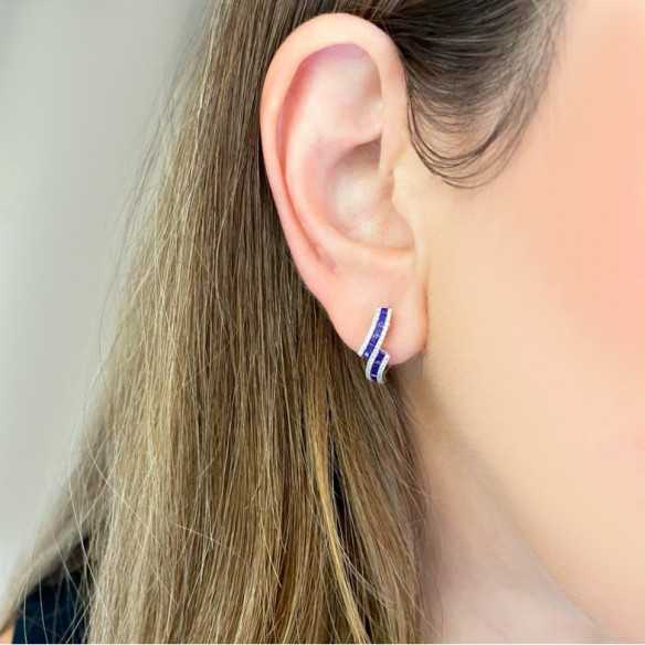Pendientes Diamond Colour - Pendientes de Zafiro