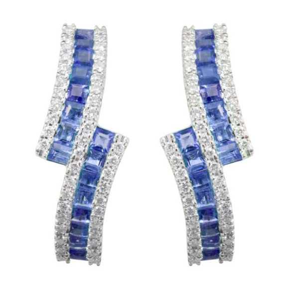 Pendientes Diamond Colour - Pendientes de Zafiro