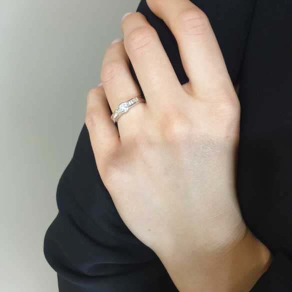 Emily Diamond Ring White Gold 0.50ct - Anniversary Rings