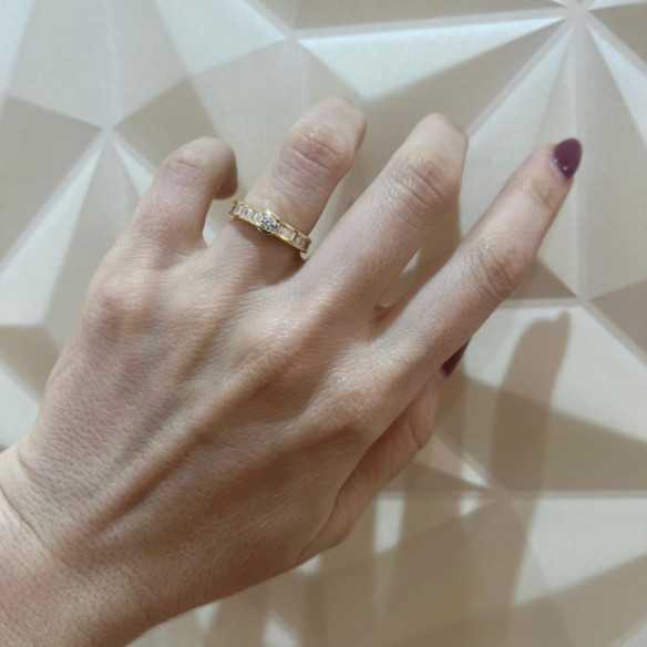 Anillo Diamantes Emily Oro Amarillo 0,50ct - Alianzas de Baguette
