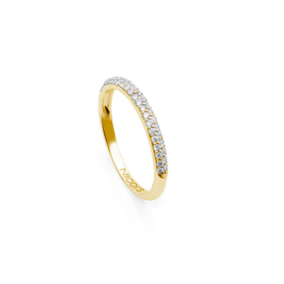 Diamond Ring LILIA 0.32 Yellow Gold - Brilliant Cut