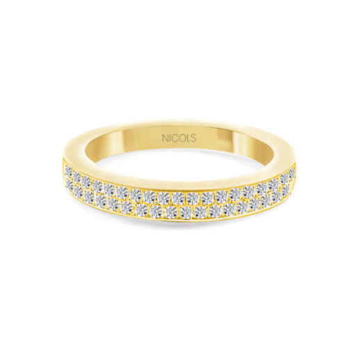 Anillo Diamantes Azalea 0.35 Oro Amarillo - Alianzas de Compromiso