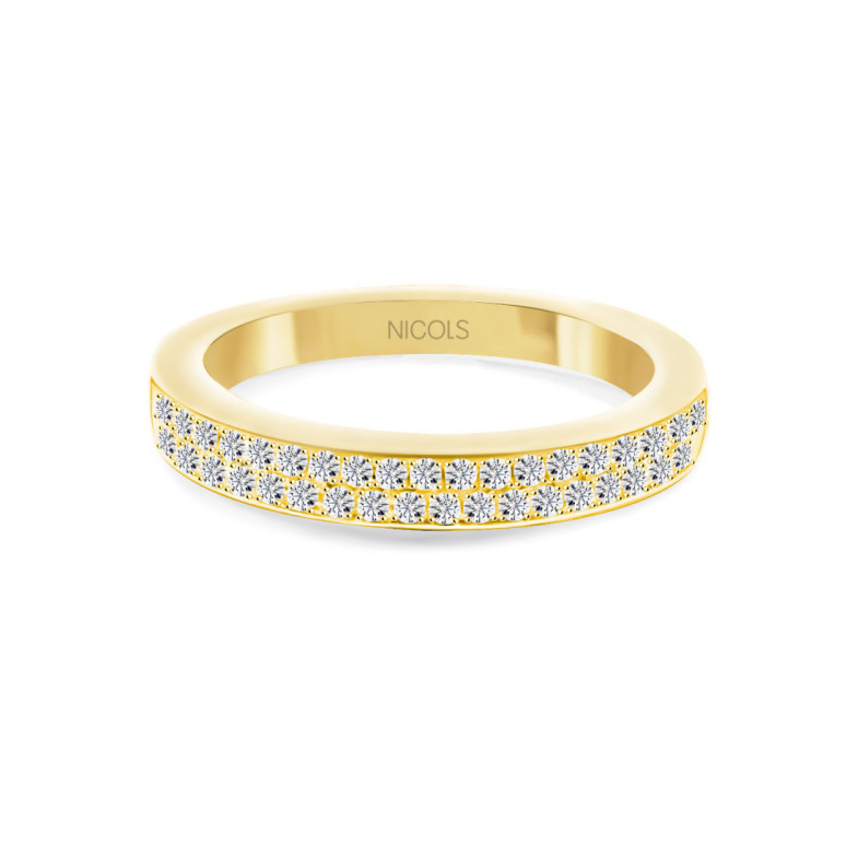 Anillo Diamantes Azalea 0.35 Oro Amarillo - Alianças de Compromisso