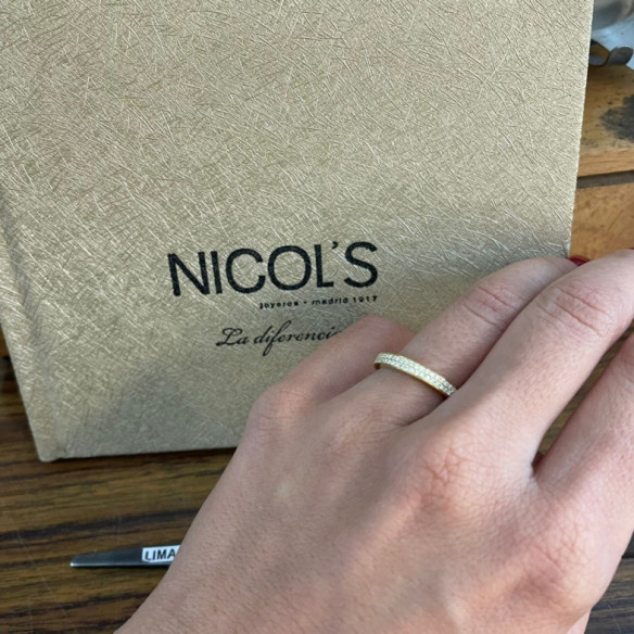 Anillo Diamantes Azalea 0.35 Oro Amarillo - Alianças de Compromisso