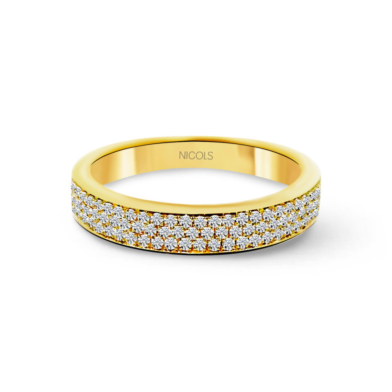 Anillo Diamantes Azalea 0.50 Oro Amarillo - Alleanze luminose