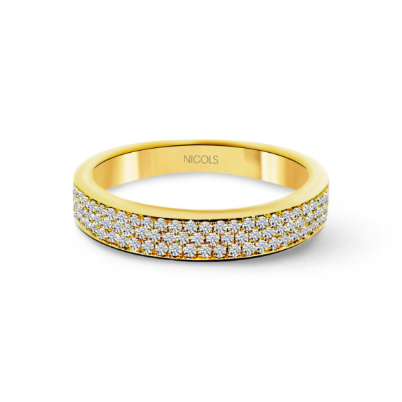 Anillo Diamantes Azalea 0.50 Oro Amarillo - Alleanze luminose
