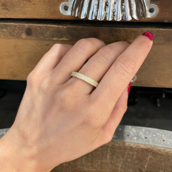 Anillo Diamantes Azalea 0.50 Oro Amarillo - Alleanze luminose