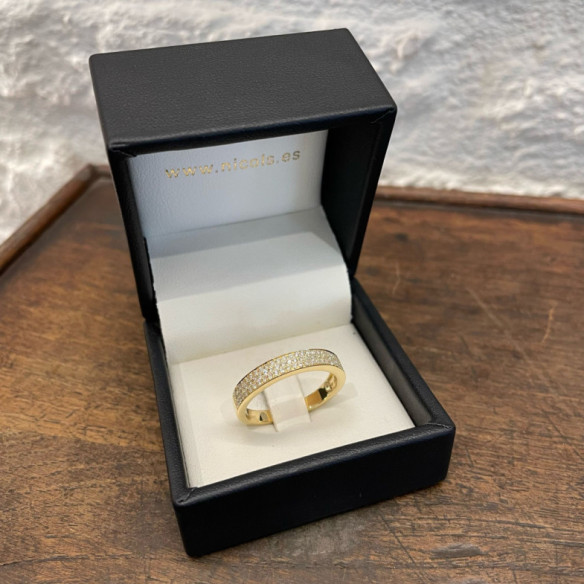 Anillo Diamantes Azalea 0.50 Oro Amarillo - Alleanze luminose