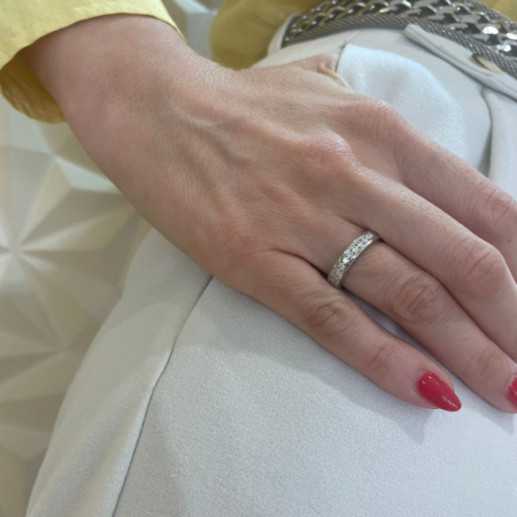 Anillo Diamantes Chloe 0.45 Oro Blanco - Alianzas de Brillantes 2