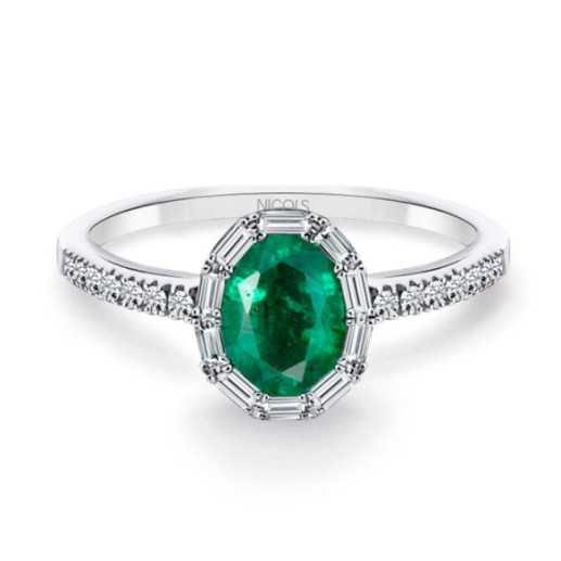 OVAL COLOR Emerald Ring - Emerald rings