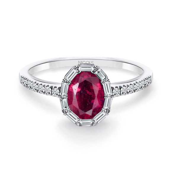 OVAL COLOR Ruby Ring - Ruby Rings