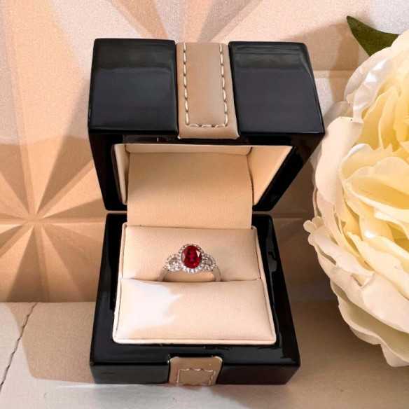 Ruby Ring DIAMOND COLOR - Ruby Rings