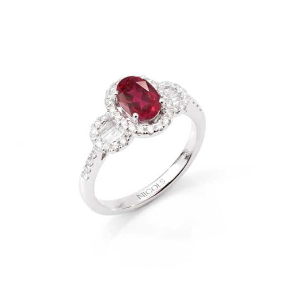Anillo Rubí Diamond Colour - Anillos de Rubí