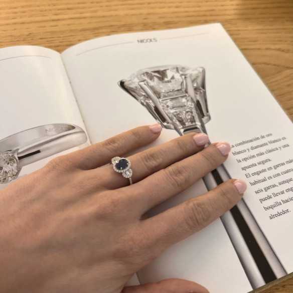 Anillo Zafiro Diamond Colour - Anillos de Zafiro