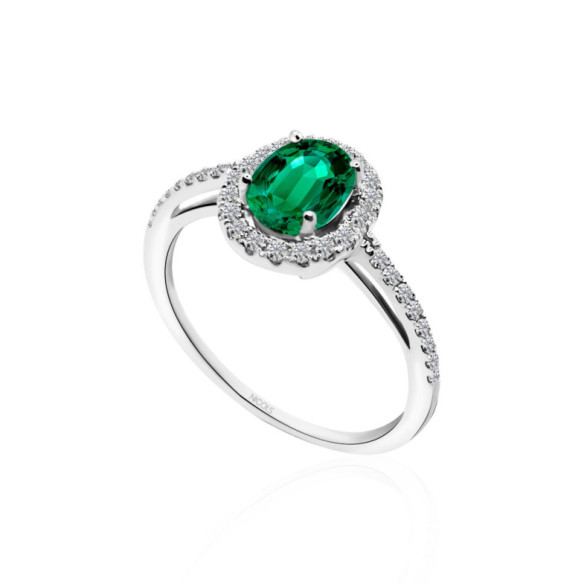 Emerald ring Orla LIA 0.98 - Emerald rings