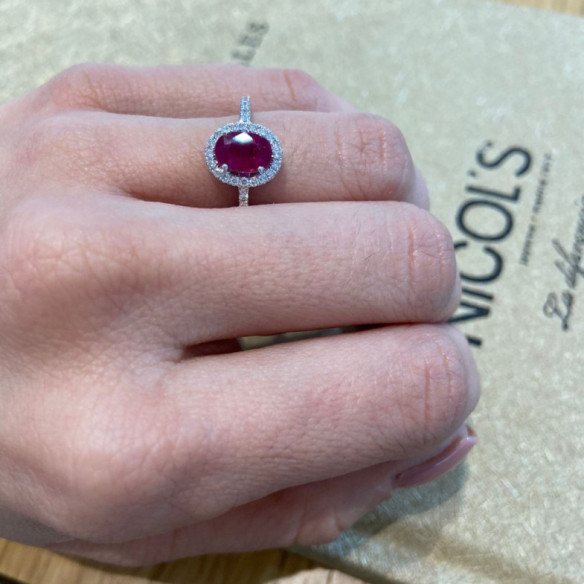 Ring Rubin Orla Dalia 1,00 - Rubinringe