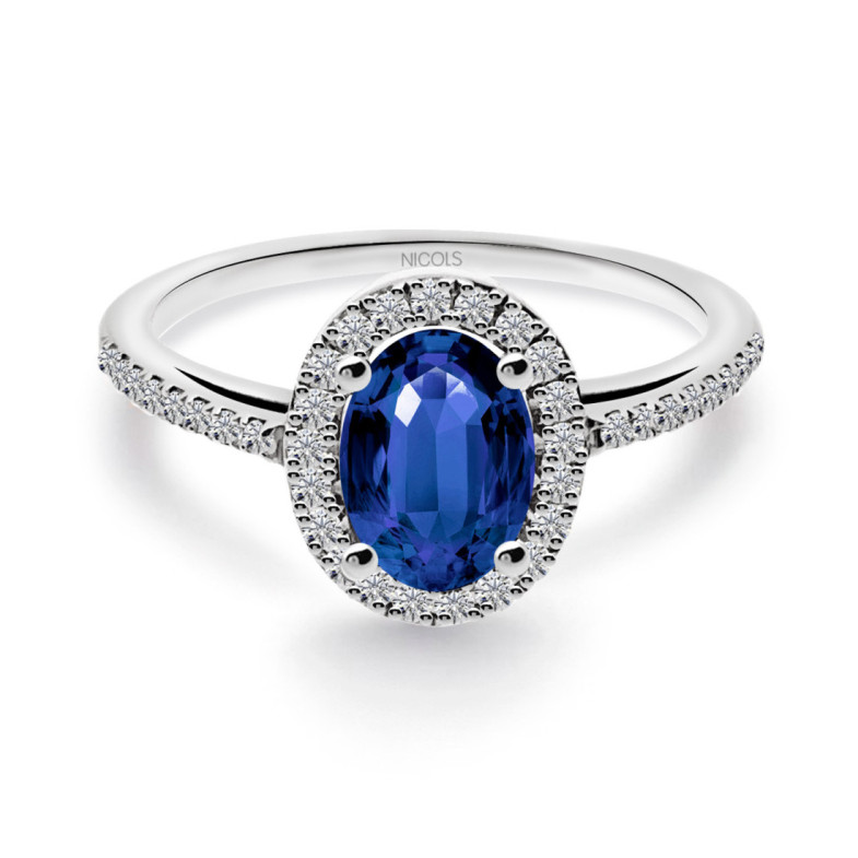 Anillo Zafiro Orla Dalia 0.98 - LES ANNEAUX