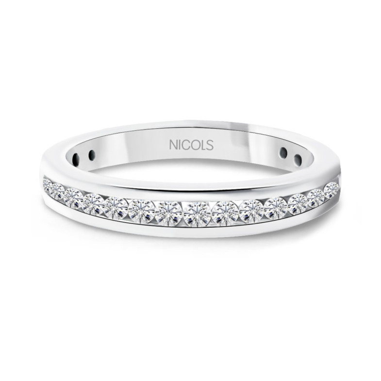 Anillo Diamantes Chloe 0,35 Oro Blanco - Alianzas de Brillantes