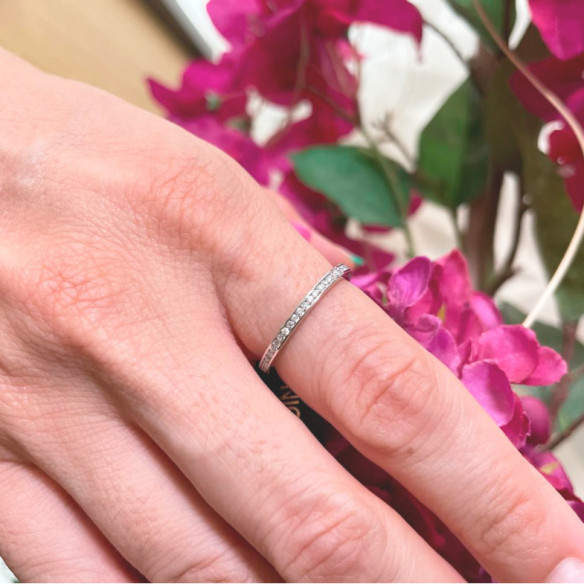 Chloe Eternity Diamond Ring 0.48 White Gold - Rings