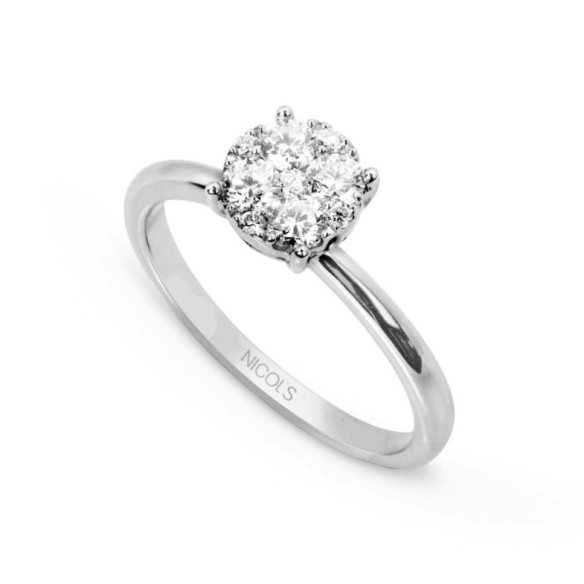 Gardenia 0.52 anello diamante - ANELLI