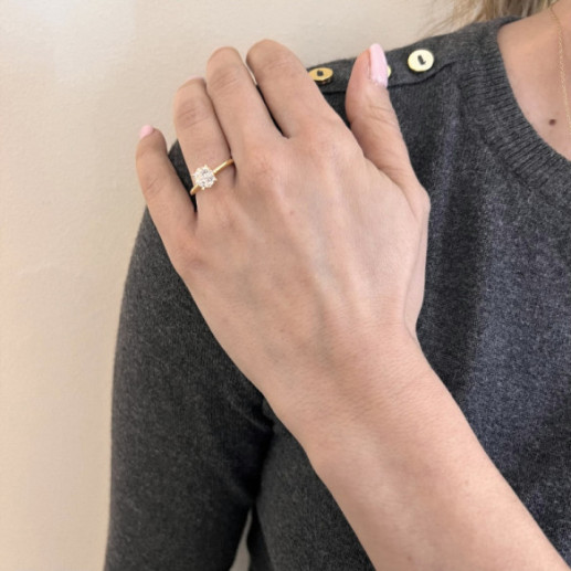 Anello con diamante Gardenia 0,52 - Brillante 2