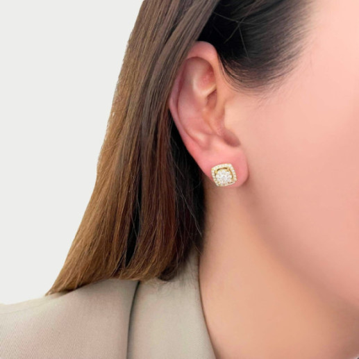 Pendientes Diamantes Gardenia 1.05 Oro Amarillo - anniversaire 2