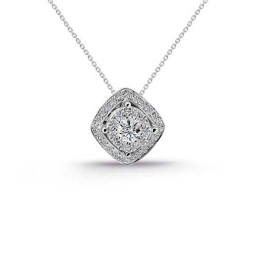 Gardenia Diamant Halskette 0.53 - Diamantanhänger