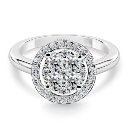 Anillo Diamantes Gardenia 0.65 - Talla Brillante