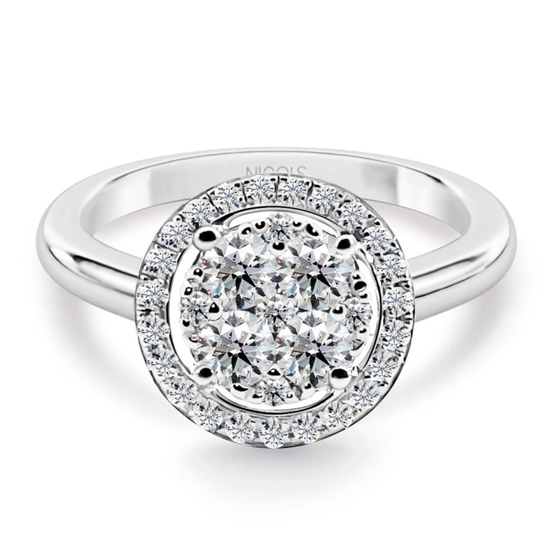 Anillo Diamantes Gardenia 0.65 - Talla Brillante
