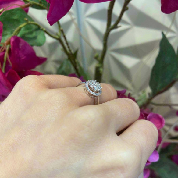 Anillo Diamantes Gardenia 0.65 - Talla Brillante