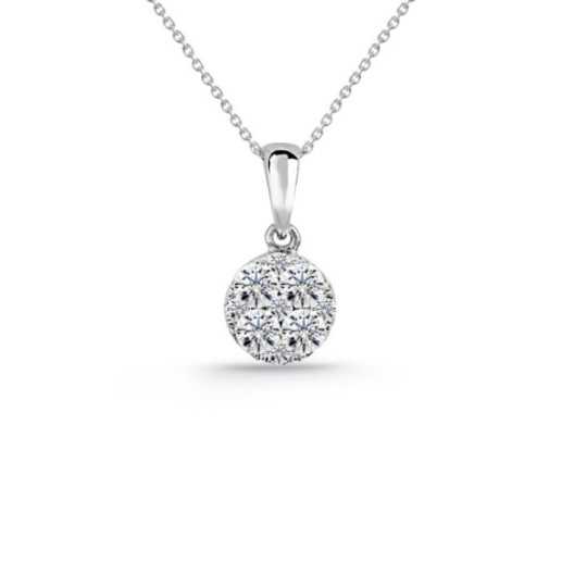 Pingente Diamante Gardênia 0,48 - Pingentes de diamantes