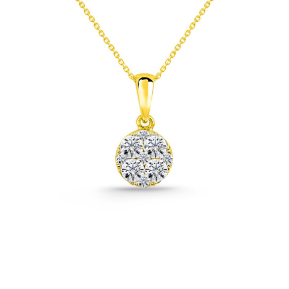 Ciondolo Gardenia Diamond 0.48 - Pendenti di diamanti