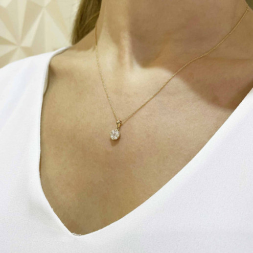 Ciondolo Gardenia Diamond 0.48 - Pendenti di diamanti 2