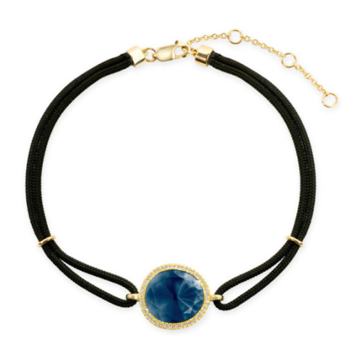 Pulsera Topacio Y Diamantes New Wave - Pulseras Piedras Color