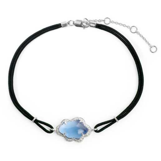 Pulsera Topacio Y Diamantes Nube New Wave - Pulseras Piedras Color