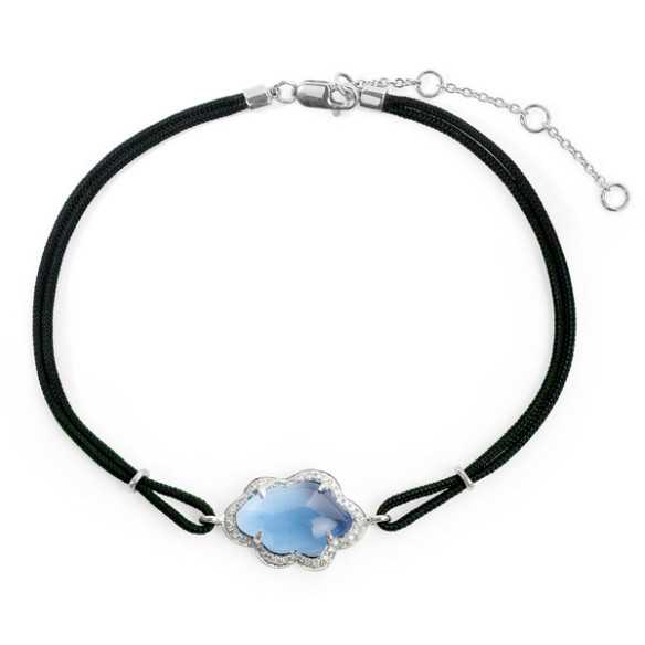 Pulseira New Wave Cloud Topázio e Diamantes - Pulseiras de cor de pedras