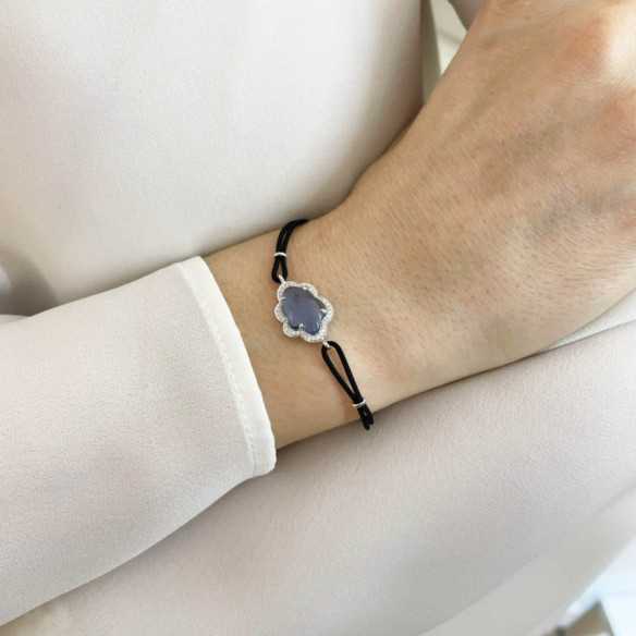 Pulseira New Wave Cloud Topázio e Diamantes - Pulseiras de cor de pedras