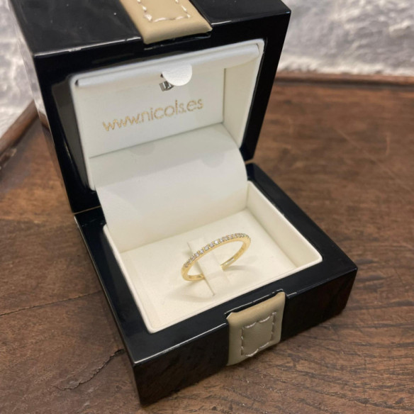 Azalea Diamond Alliance 0.17 Yellow Gold - Brilliant Cut