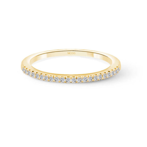 Alianza Diamantes Azalea 0.15 Oro Amarillo - Alianzas de Brillantes