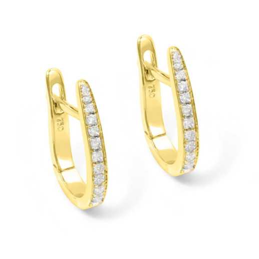 Boucles d'oreilles Aro Diamants Oval - boucles d'oreilles d'Aro